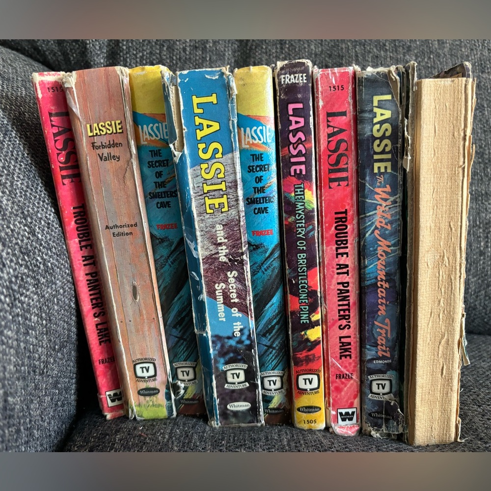 9 Vintage Lassie books